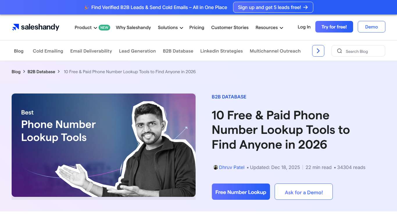 Phone Number Lookup: 10 Free & Paid Tools to Verify Numbers in 2026